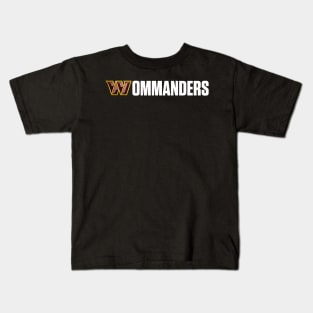 Wommanders White Text Kids T-Shirt